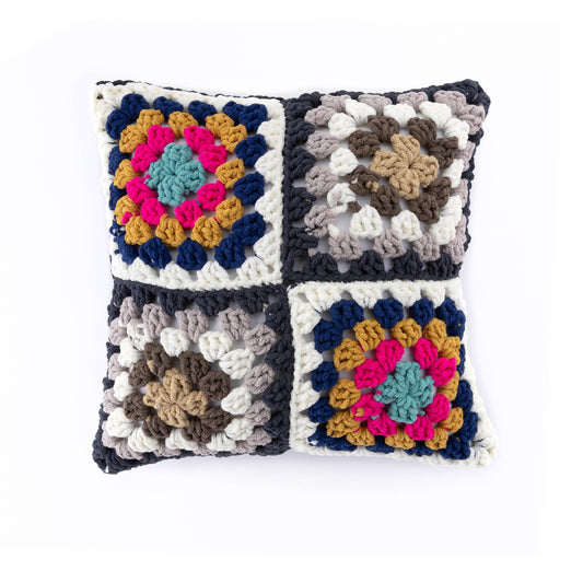 Bernat Crochet Check-Out Granny Pillow