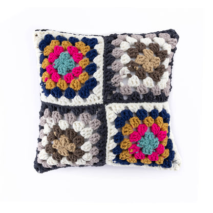 Bernat Crochet Check-Out Granny Pillow Bernat Crochet Check-Out Granny Pillow