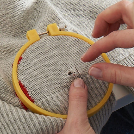 Step 1: Embroidery hoop and a garment