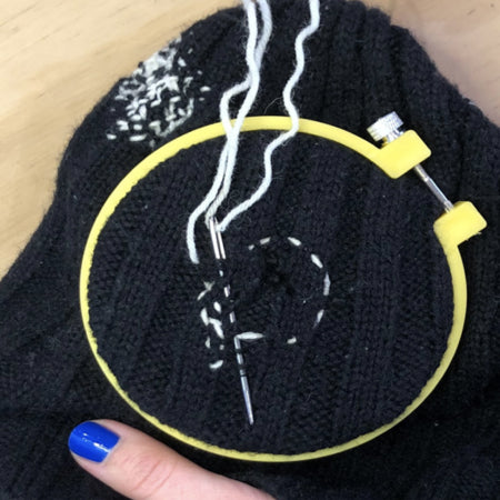 Step 2: creating horizontal woven line