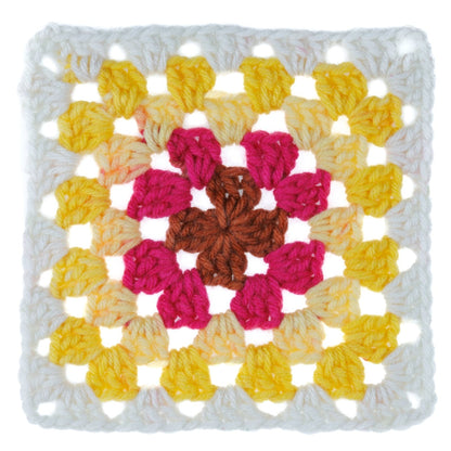 Red Heart All In One Granny Square Yarn (250g/8.8oz) Soft White - Buttercup Blush