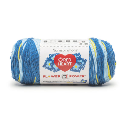 Red Heart All In One Flower Power Yarn (250g/8.8oz) Bluebell