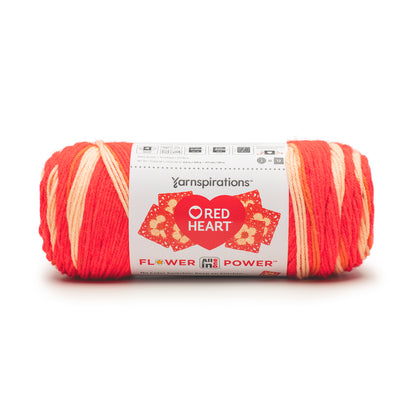 Red Heart All In One Flower Power Yarn (250g/8.8oz) Red Hot Phlox