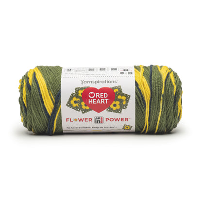 Red Heart All In One Flower Power Yarn (250g/8.8oz) Goldenrod